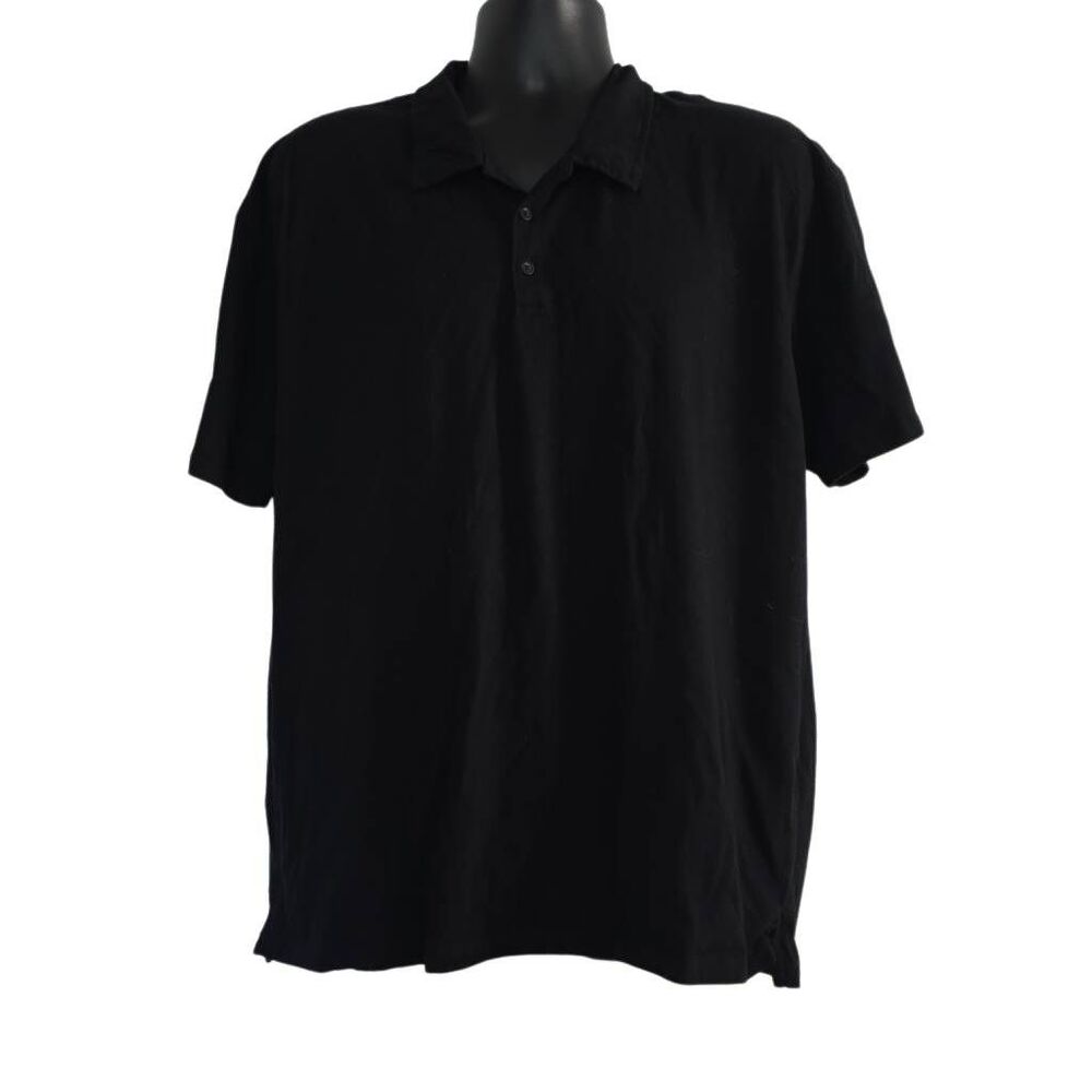 True Classic Men's Size 2X Black Polo Shirt